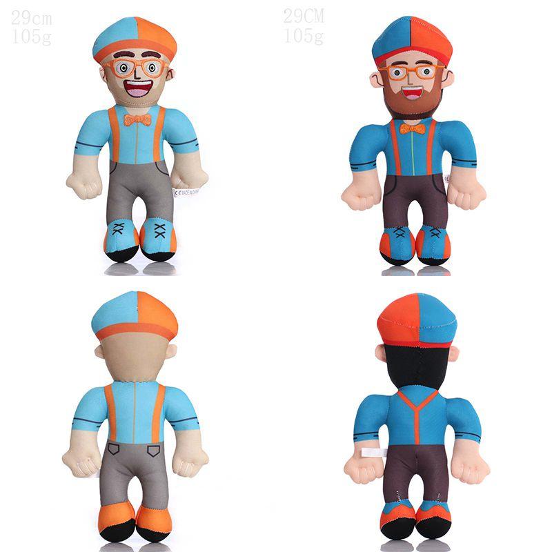 11 Inch Blippi Plush Toys Cartoon Soft Enlightenment Prop Suffed Doll Kids Gifts