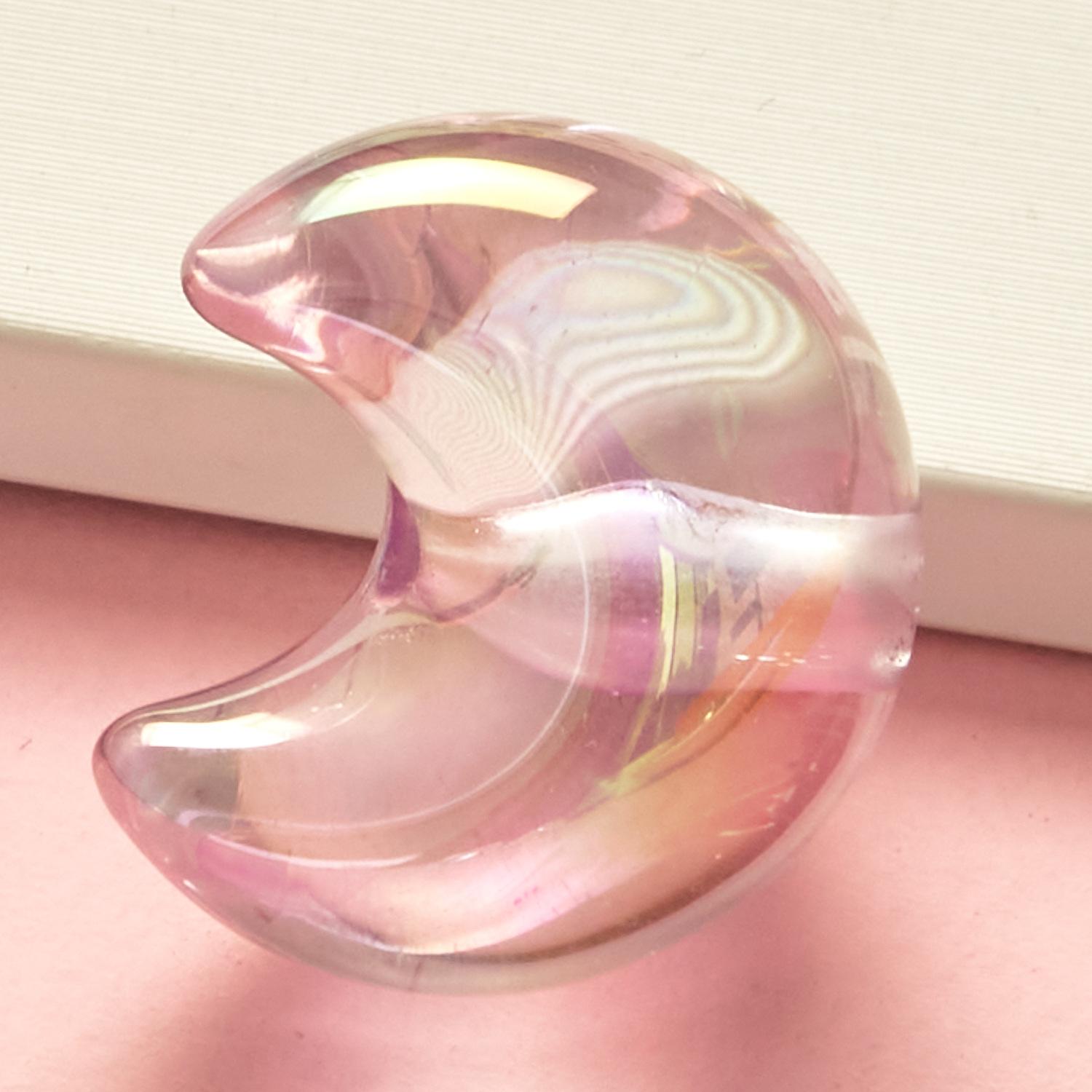 

Товары для вечеринки, браслет, ожерелье, аксессуары, прозрачные ручная работа, 5 шт., лед сквозь луну, свободные бусины, материалы для самостоятельного изготовления, акрил фиолетовый