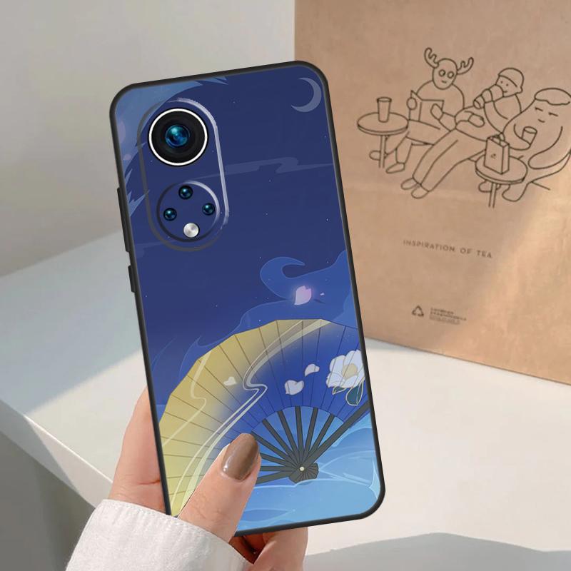 Genshin Impact Kamisato Ayaka For Huawei P20 P30 P40 P60 Pro P Smart Nova 9 5T Honor 70 90 50 Magic5 Lite X7a X9a X8a Case