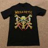 MEGADETH 's Tour leuchtet im Dunkeln Alle Größen Schwarzes Kurzarm-T-Shirt F125 Unisex T-Shirt