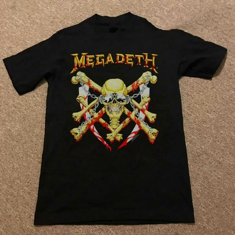 

MEGADETH s Tour Glows In The Dark All Size Black Short Sleeve T-shirt Unisex T-Shirt XXXXL
