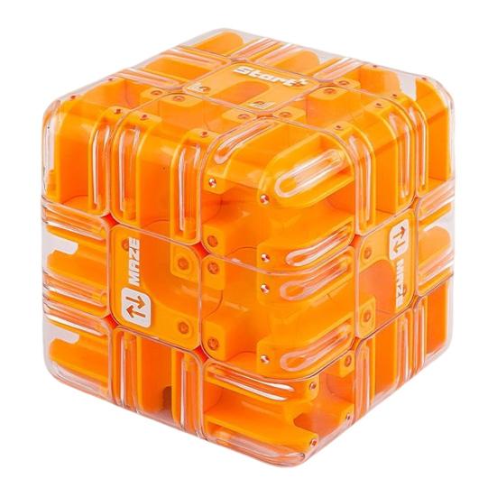 1/2Pcs Educational 3D Puzzle Maze Cube Toddlers Brain Teaser Rolling Ball Maze Cube Kids Logical Thinking Development Handheld Bead Maze Toy