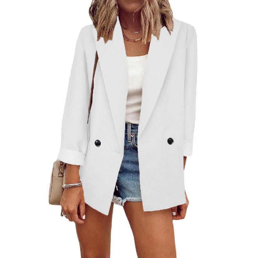 New Casual Temperament Commuting Daily Fashion Design Sense Women'S Long Sleeved Top Shirt Jacket Cardigan