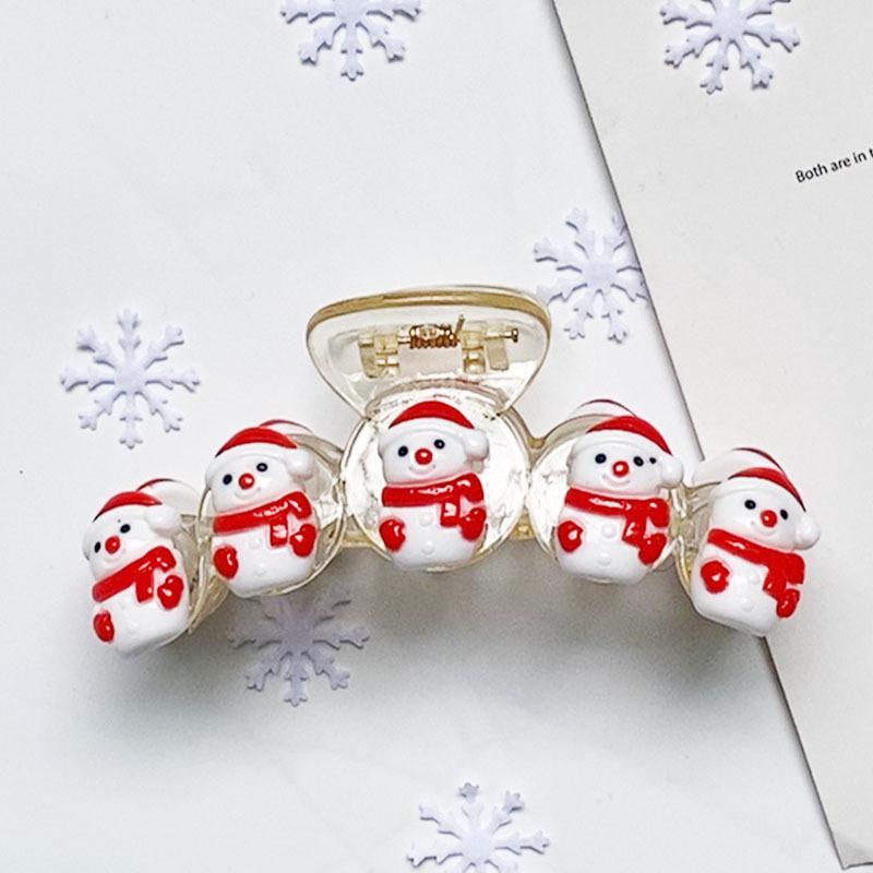 1pc Large 10.01 cm Santa & Reindeer Christmas Hair Claw Clip for Women - Elegant Cute Shark Clip with Secure Hold