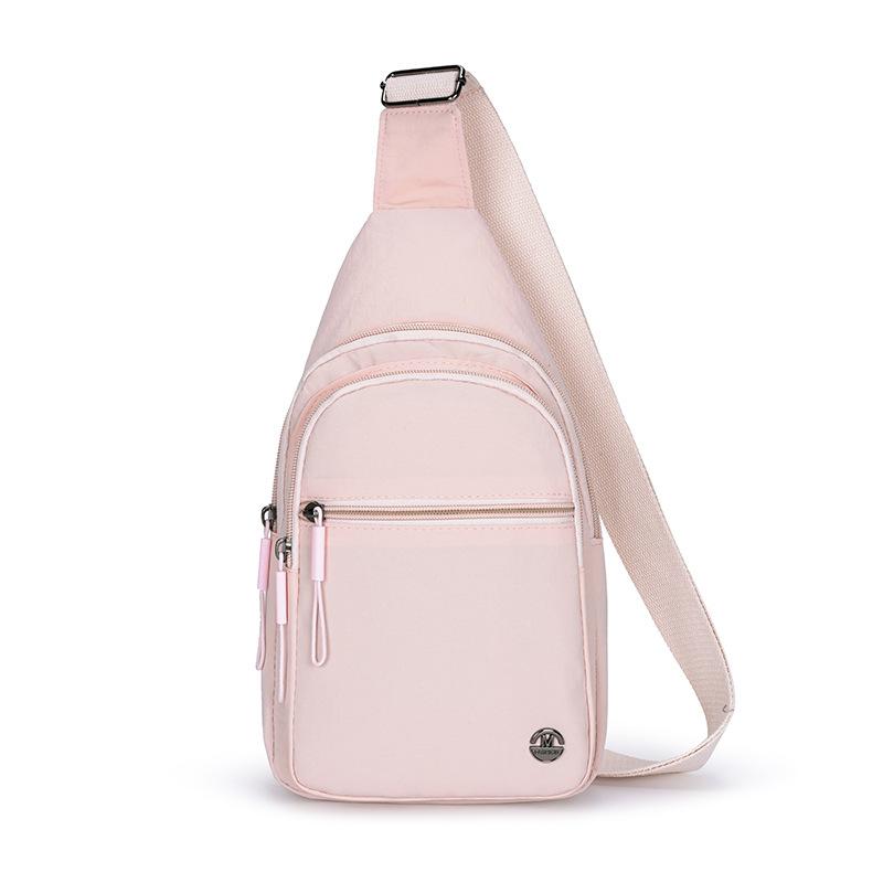 Yiran Jewelry Ring Nieuwe Dames Borsttas Outdoor Woon-werkverkeer Mode Joker Nylon Schoudertas Effen Kleur Eenvoudig Casual Crossbody Tas