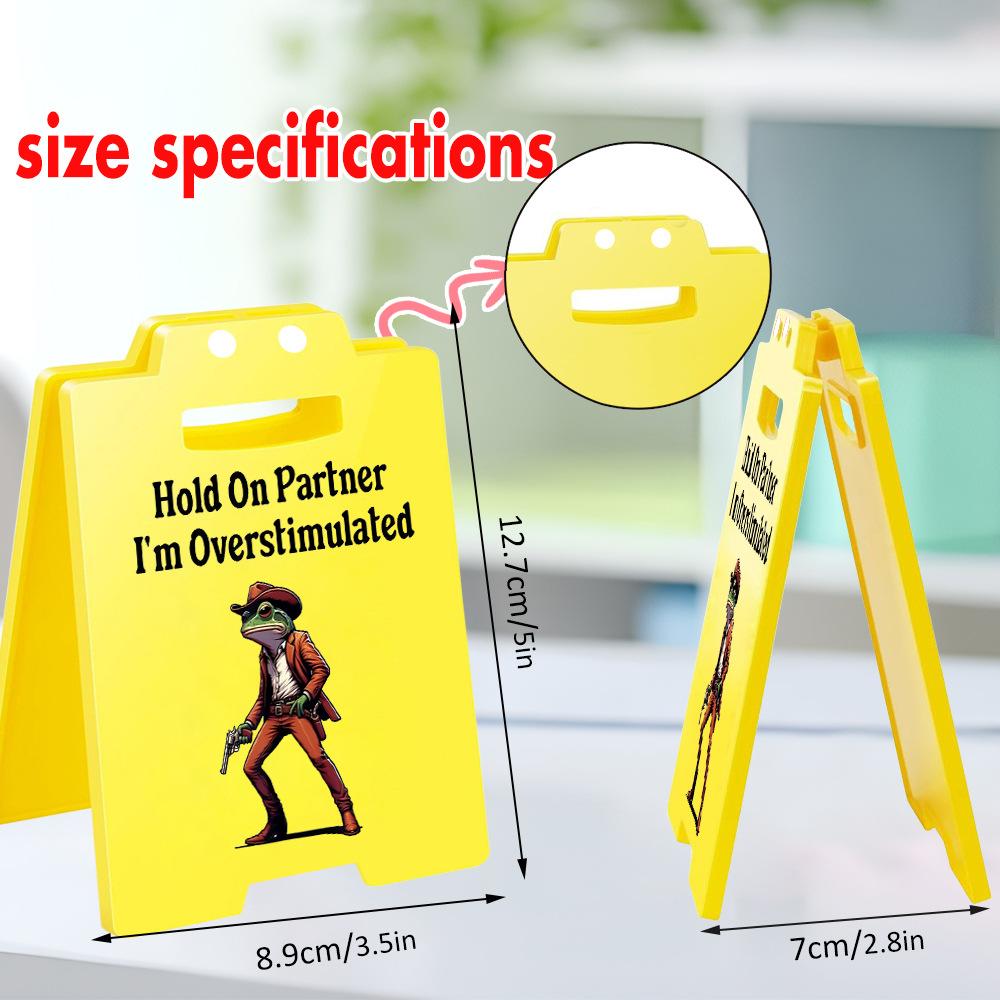 3D Office Prank Ornament - Acrylic Desktop Stand for Colleague Practical Jokes Humorous Workplace Gifts and Funny Desk Decor
