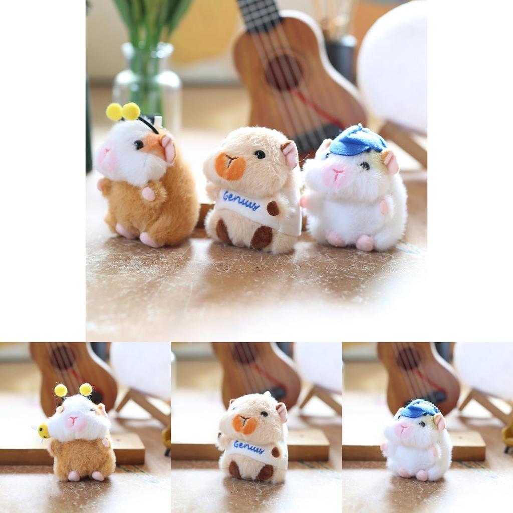 Guinea Pig Plush Stuffed Animal Keychain Backpack Charm Soft Short Plush Toy Gift For Kids