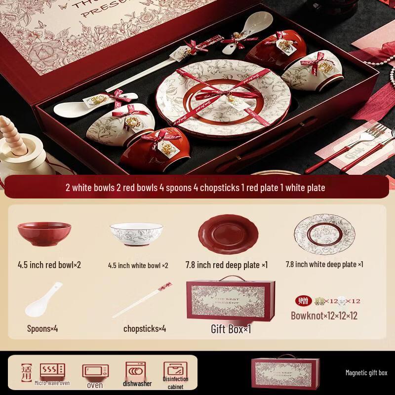 Wohe Luxury 14-Piece Ceramic Dinnerware Set