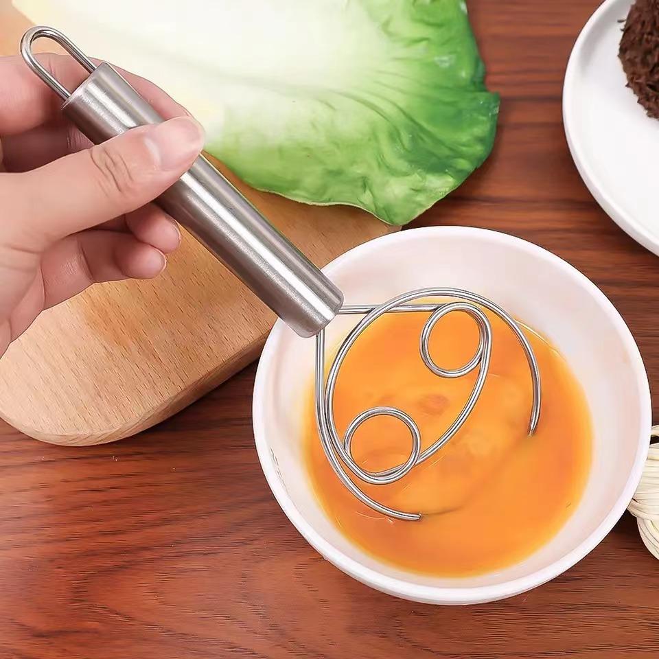 Danish Dough Whisk, Flour Whisk, Stainless Steel Dough Whisk Mixer , Bread Making Tools Suitable for Baking Mixing Sticks