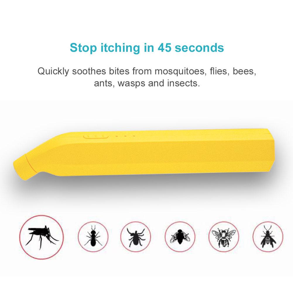Electronic Mosquito Bite Pen Chemical-Free Bug Bite Itch Relief Pen Anti-Itch Pen for Adult Children for Camping Travel Outdoor