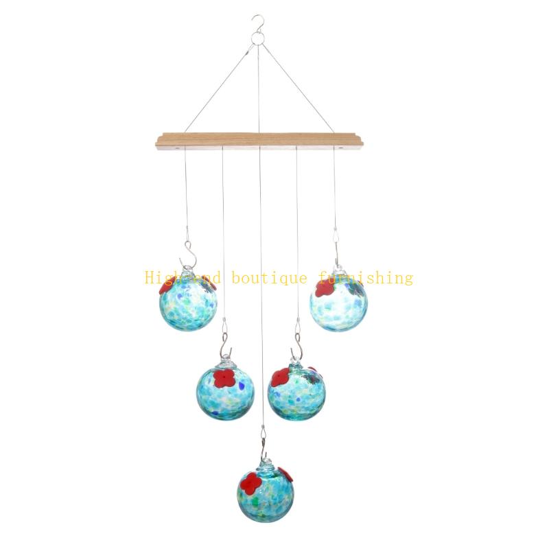 

Large Capacity Bird Feeders Clear Glass Shatterproofed Glass Bird Feeders For Attracting Wild Birds Outdoor синій