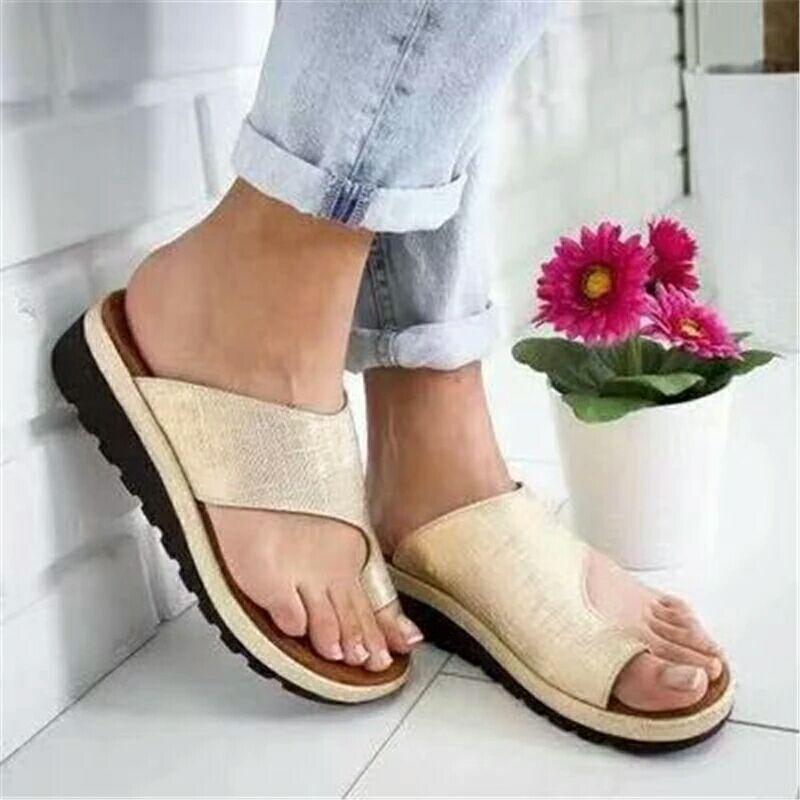 Flat bottom slope heel cool slippers women's summer new cover toe light bottom thick sole outer wear women's sandals