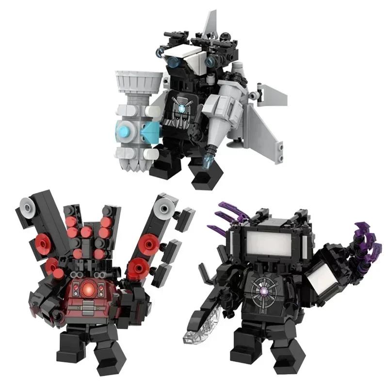 Titan ClockMan Upgrade Blocks TVman Mini Blocks Titan Dragon Drillman Titan Cameraman Building Dark Clock Man Blocks Mini Figure