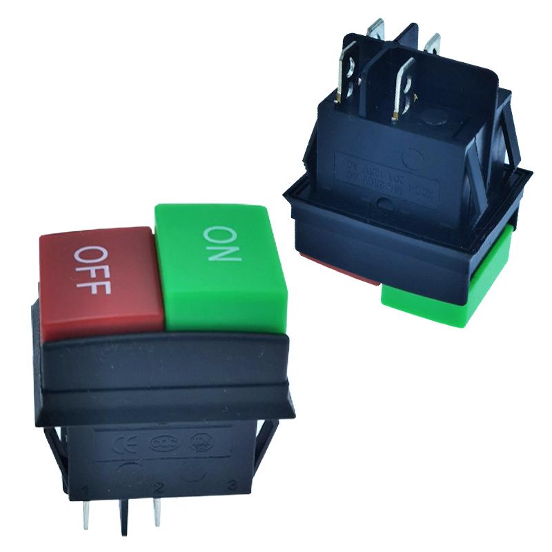 Rocker Switch Button Start Stop Control Button Double Red 1No 1Nc New Type Superior Quality Gangbei