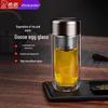 Heenoor Portable Double-Layer Glass Tea Infuser Bottle