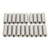 20Pcs M6 Female Thread Coupling Nut Practical Rustproof Stainless Steel Maintenance Coupling Nut