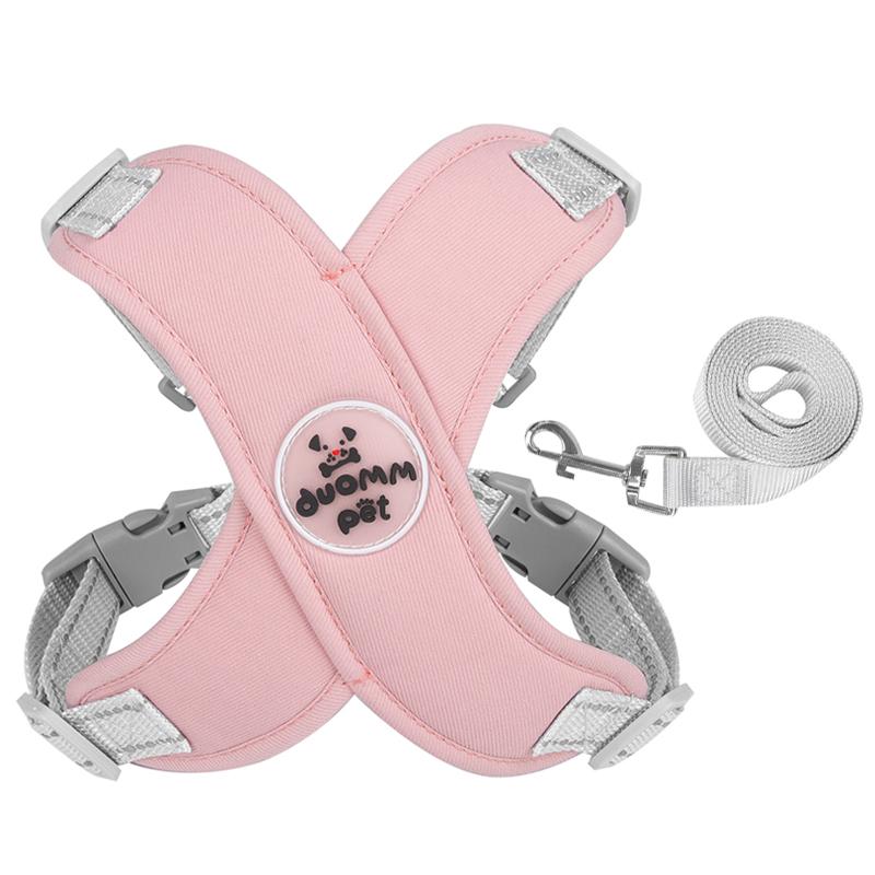 Newest French Bulldog Pet Harness and Leash Set for Small Medium Dogs Adjustable Puppy Dog Vest Harnesses Pug Mascotas Supplies