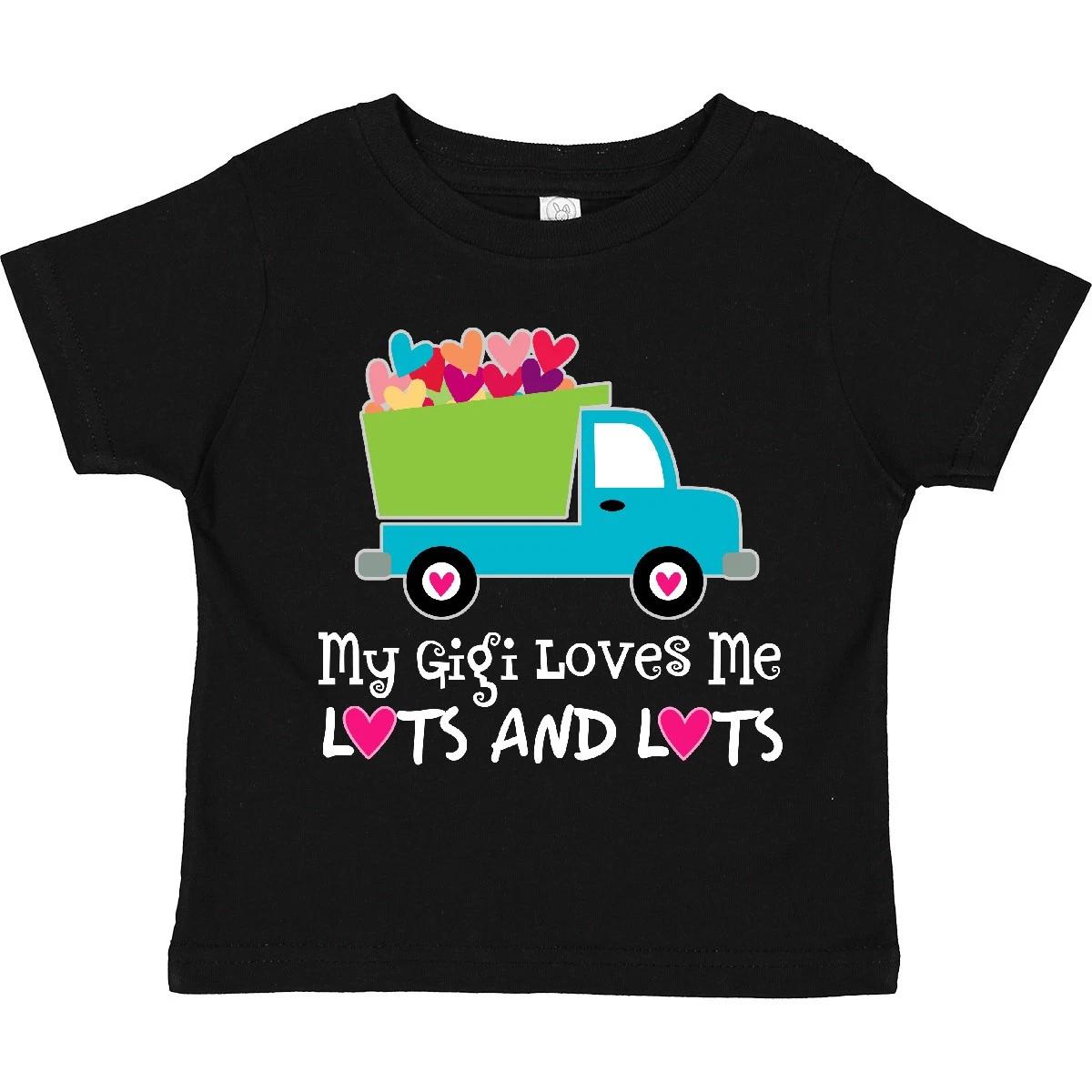 Inktastic Gigi Loves Me Grandchild Truck Toddler T-Shirt From Grandson Cute Day 120