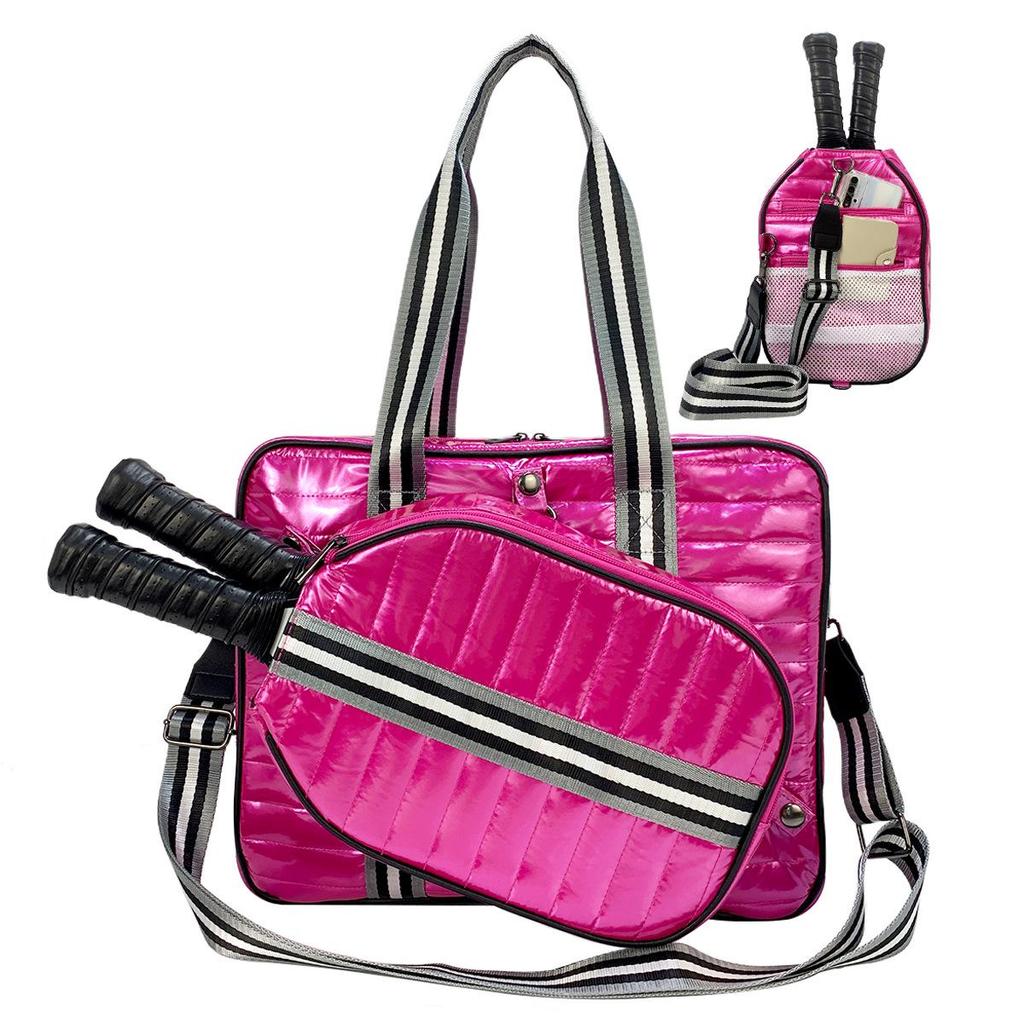 2025 Portable Sports Bag for Badminton, Tennis & Pickleball - Fits 2 Rackets, Handheld, Large-Capacity, Down Cotton