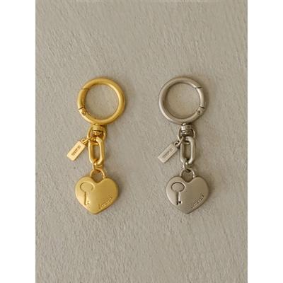 Demeriel Heart Drop Bag Charm 2Colors
