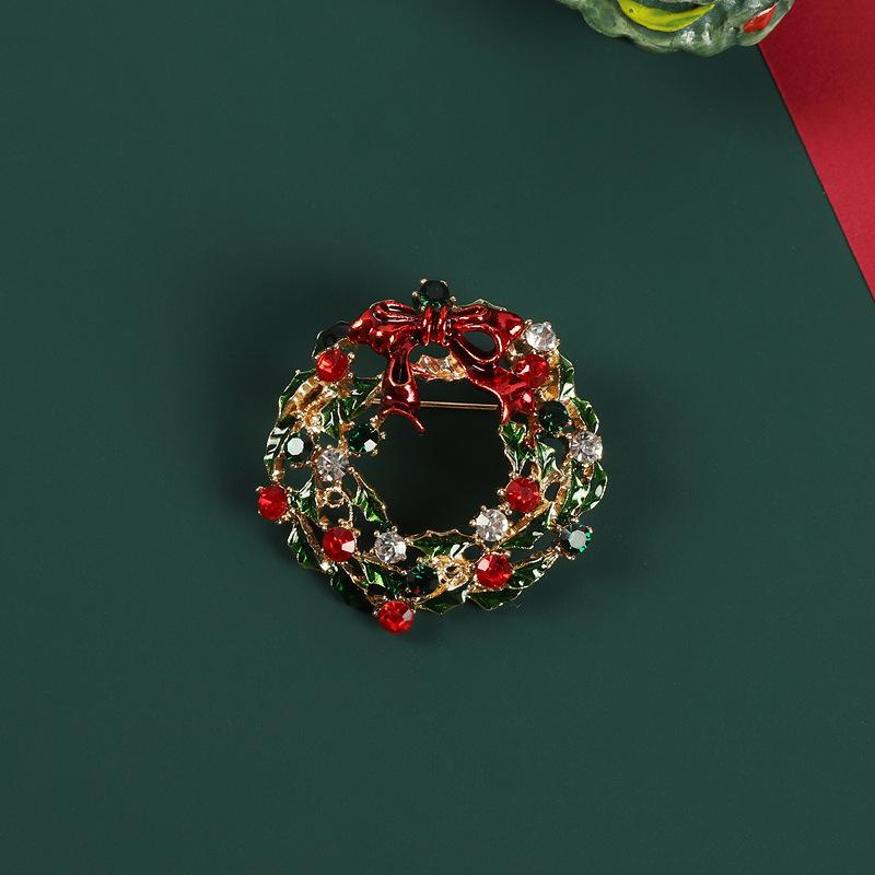 Weihnachtsbaum-Brosche neu trendy retro hochwertig Damenanzug Pullover Korsage exquisite Weihnachts-Pin-Accessoires