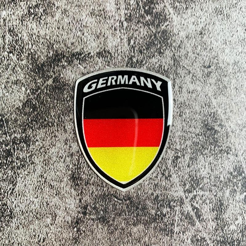 Universal 3D Reflective World National Flag Stickers Decals for Car Motorcycle Exterior Decoration