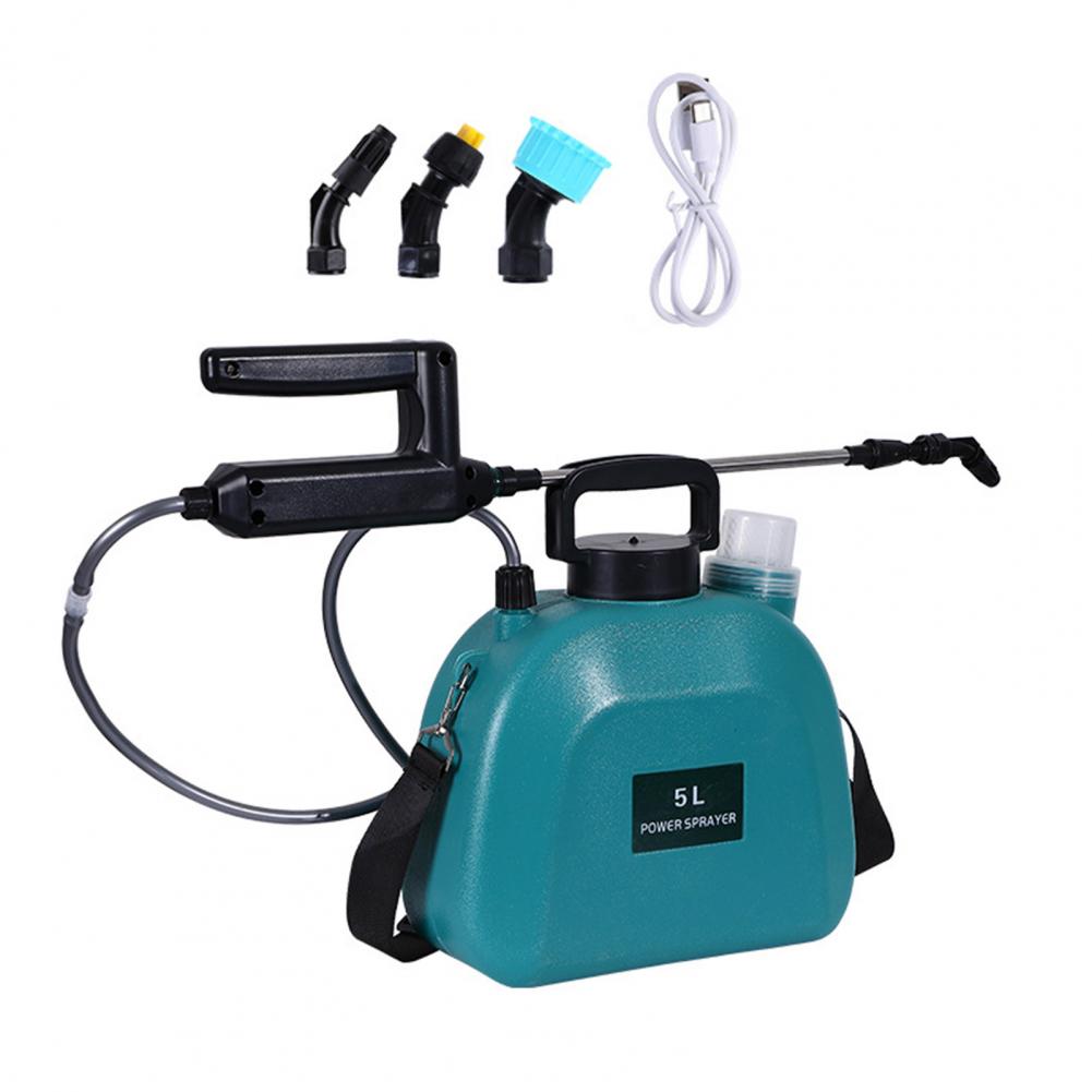 8l Sprühflasche 5l Gartensprühgerät Elektrisches Sprühgerät Set mit 3 Düsen zum Bewässern Düngen Unkrautvernichter Batterie für Rasen