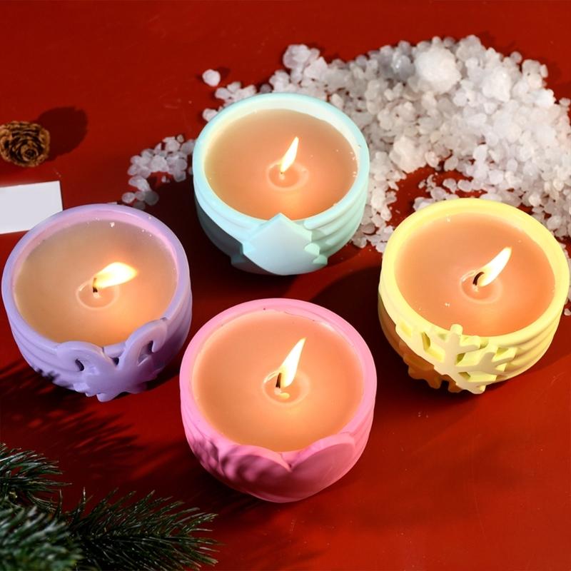 Silicone Jewelry Box Molds Ornaments Molds Christmas Series Silicone Craft Molds Candlestick Molds for Candle Holders
