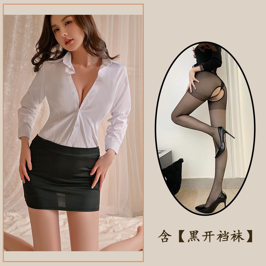 Fun Sexy Secretary Seduction Suit Hip Wrap Passion Teacher Hip Wrap Skirt Large Size Suit Slim