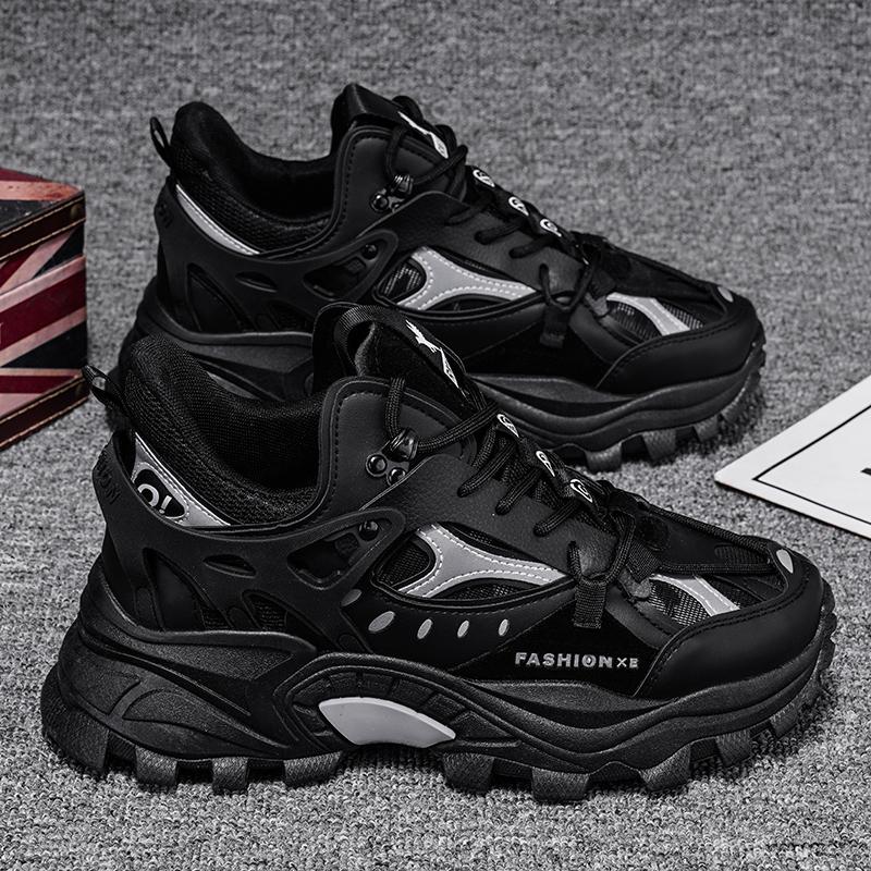 

Autumn Men Shoes Fashion Chunky Sneakers Height Increasing Casual Shoes Male Trainers Sports Shoes Big Size 39-46 39