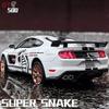 1/32 Ford Mustang Shelby GT500 Alloy Sports Car Simulation Model Diecast Metal Car Model Sound and Light Collection Toys Boys