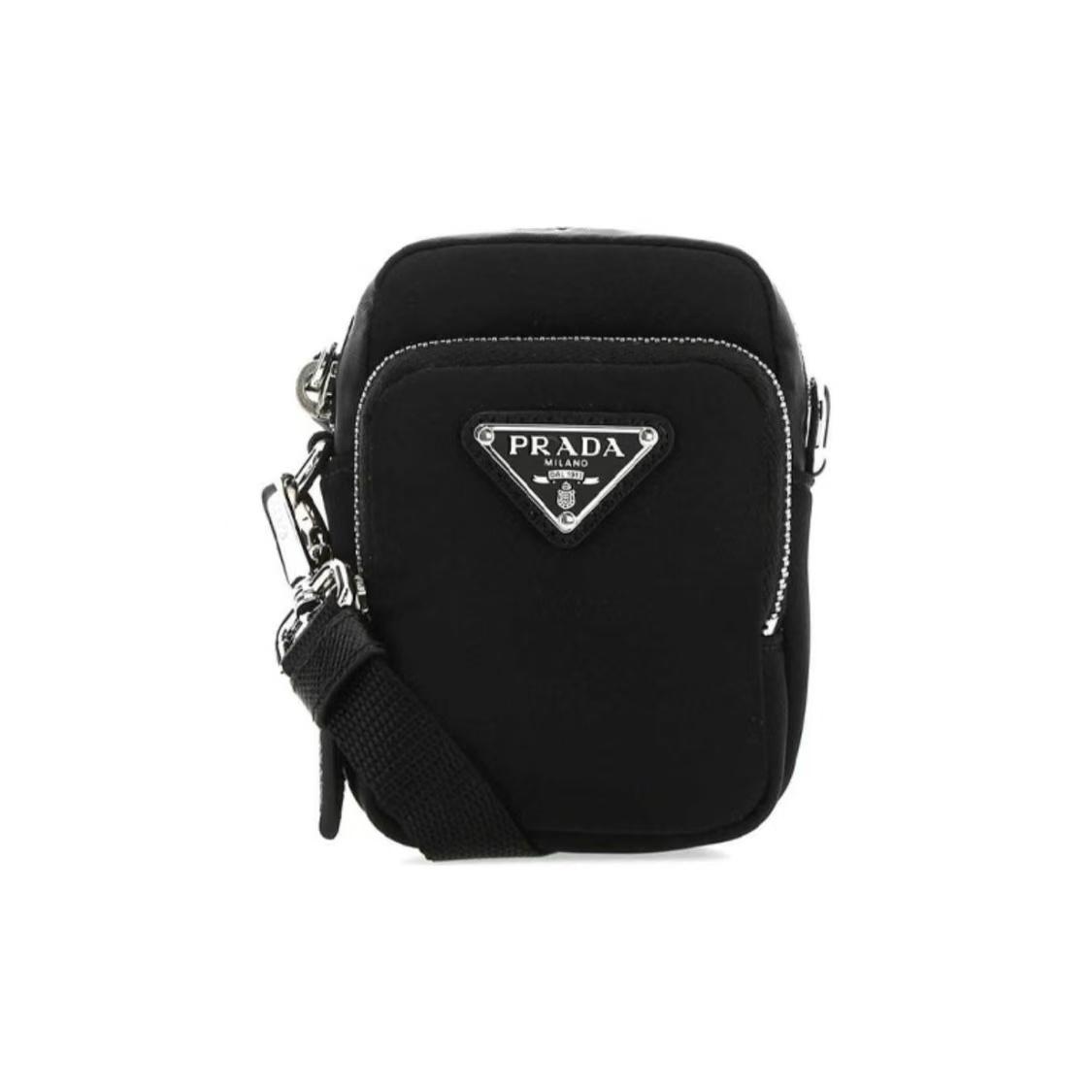 

Prada Triangle Logo Recycled Nylon Mini Phone Bag Men Bags Black 2ZT0252DMI-F0002 Box(Basic Set+Box)