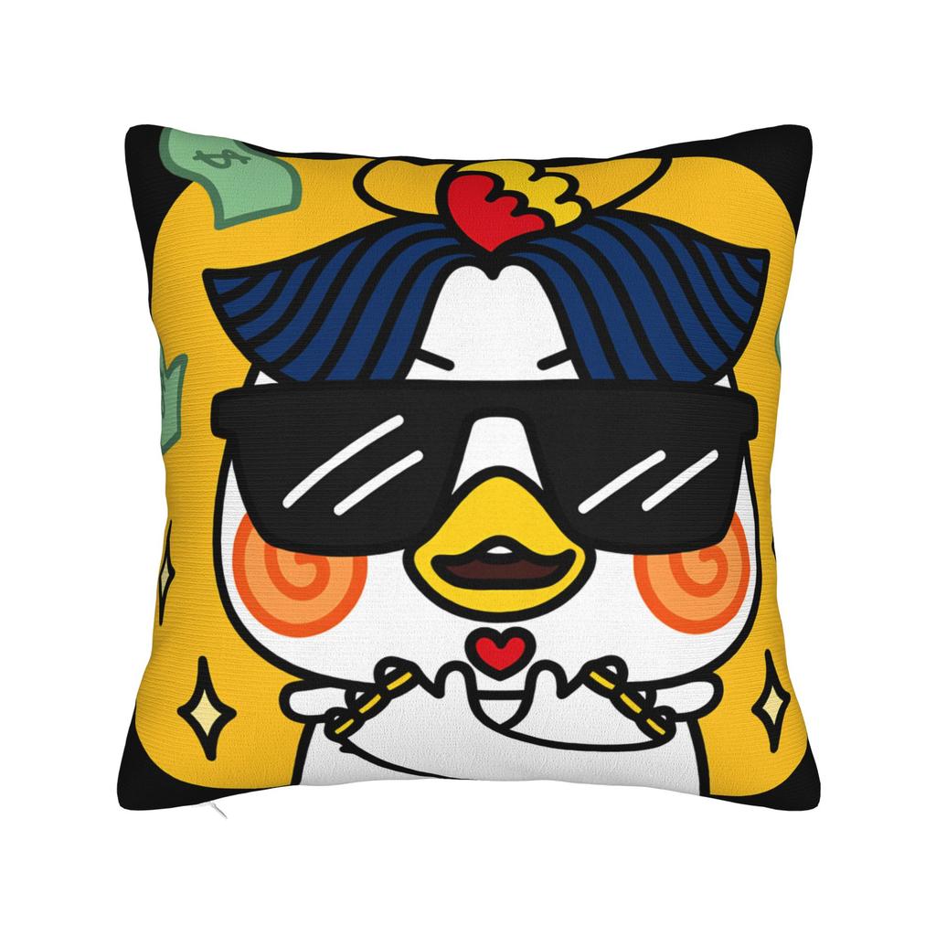 Spicy Shrimp Combination Noodles Pillowcases  Kawaii Pillow Case For Living Room Chair Soft Pillow Cover