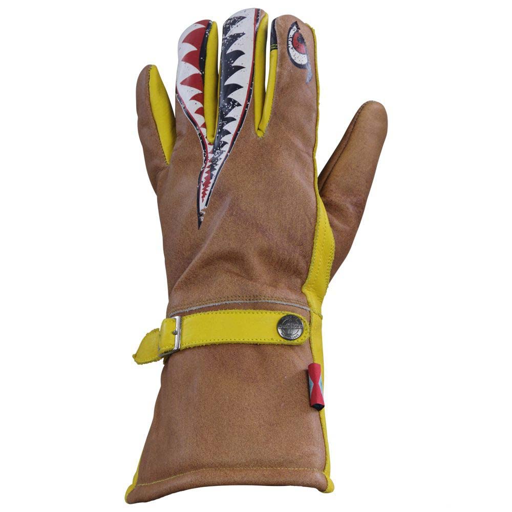 

GOLD BADGOOD Зимние кожаные перчатки с пастью акулы, идеально подходящие для холода, размер JAM S, дизайн, середина зимы, погода, JGG-992 (Античный коричневый, L)