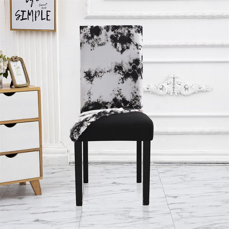 Geometry Chair Cover Flexible Stretch Spandex Chair Cover For Dining Room Restaurant Weddings Banquet Hotel Elastic Chair Cover for Home