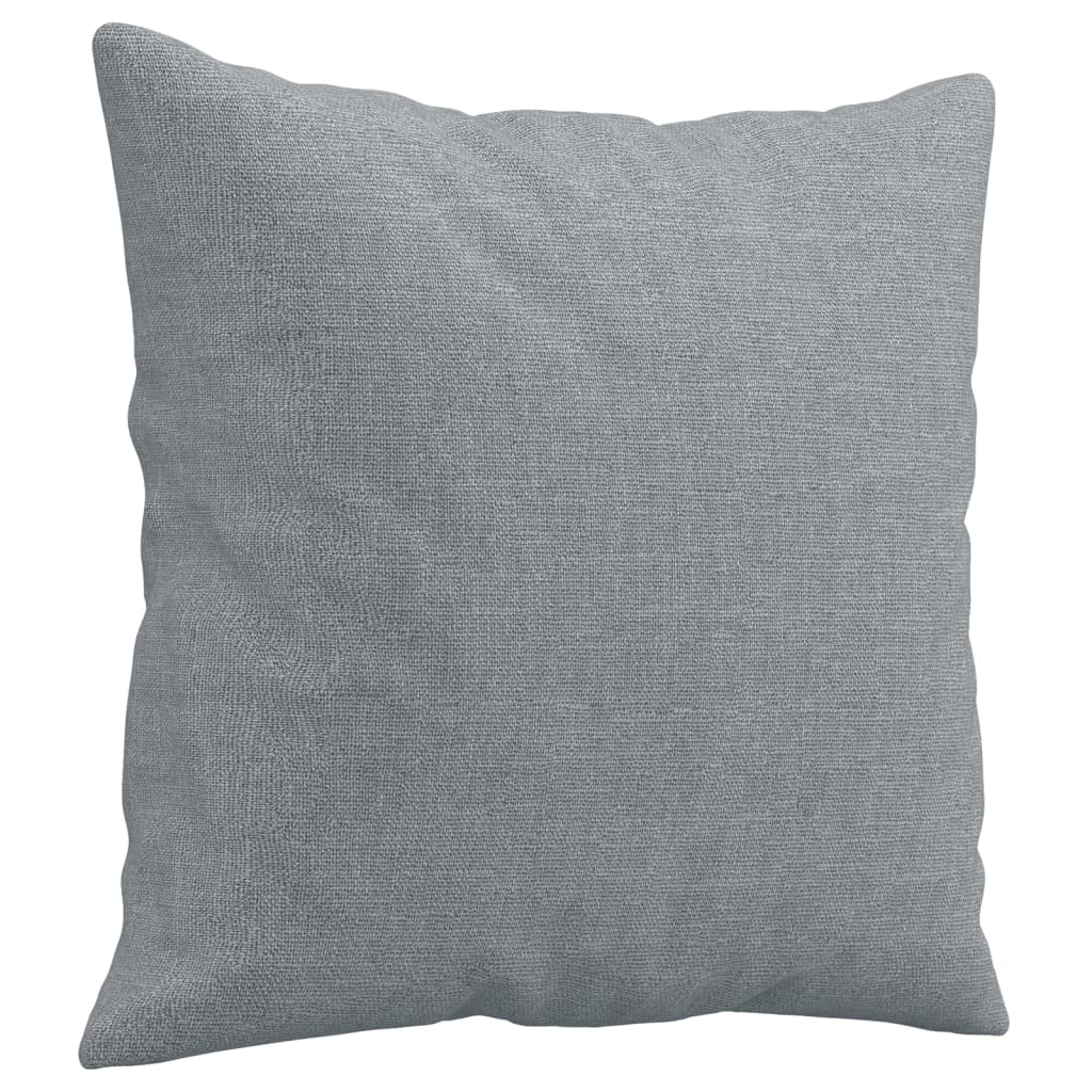 3 Piece Sofa Set with Cushions Light Grey Fabric