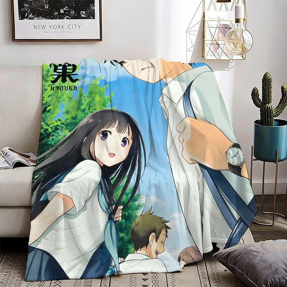 Hyouka Throw Lightweight 240g Flannel Blanket Soft Skin-friendly for Summer Cooling 75X95CM
