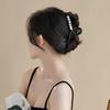 CHIMERA Back of Head Hair Claw Clip, Round Bead Frosted Hair Clip, Bun Shark Clip, Hair Accessory