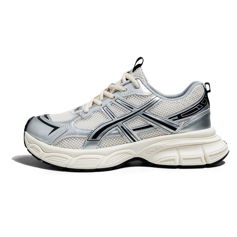 Men Breathable Casual Shoes Trendy Lace Up Vulcanized Sports Shoes Male Thick Sole Non-slip Dad Shoes Large Size 48