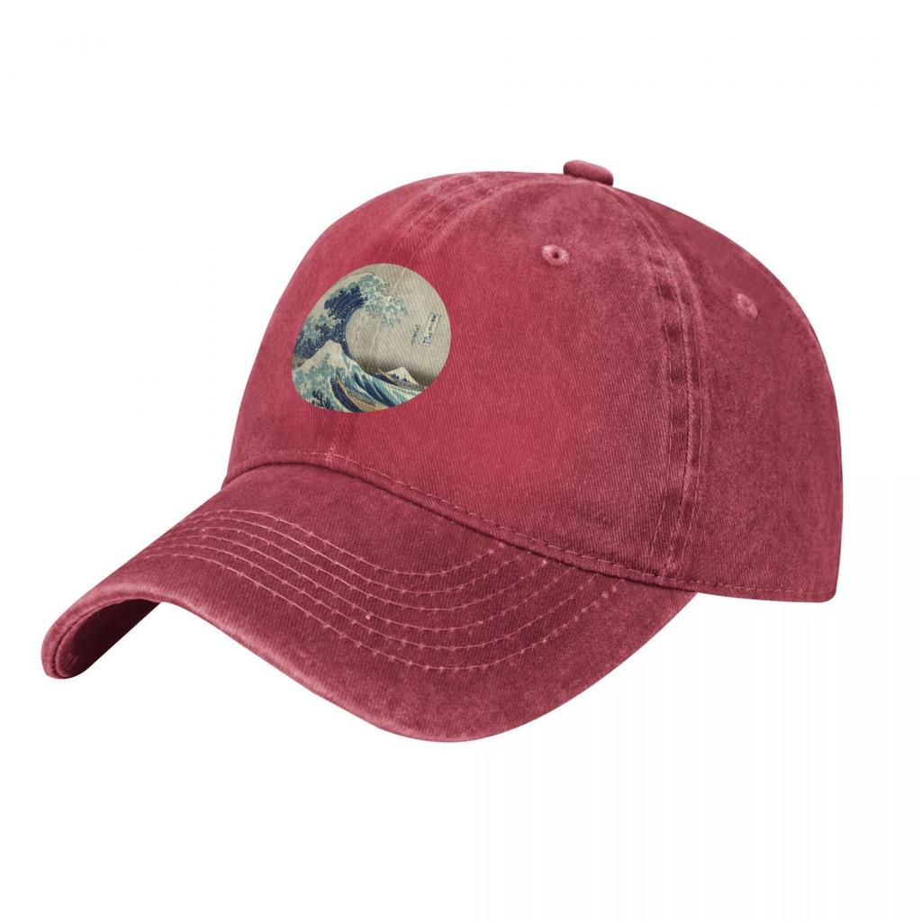 Great Wave Off Kanagawa Circle Fashion Baseball Cap Peaked Cap Unisexs Hat Womens Cap Sharp Visors