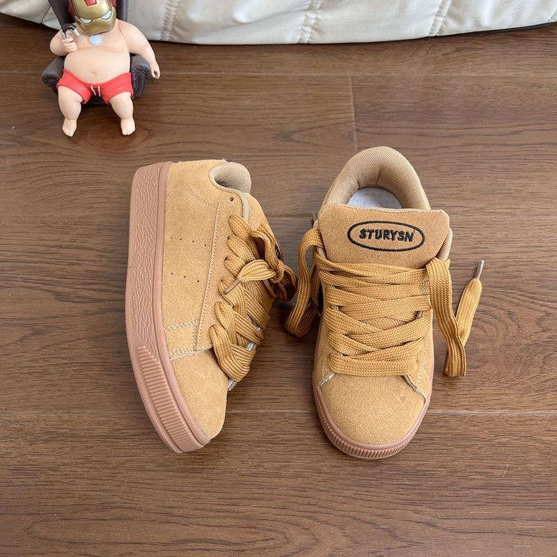 Nischen-schwarze vielseitige Board-Schuhe Damen Herbst neu Studentenparty Sportlich lässige Brotschuhe