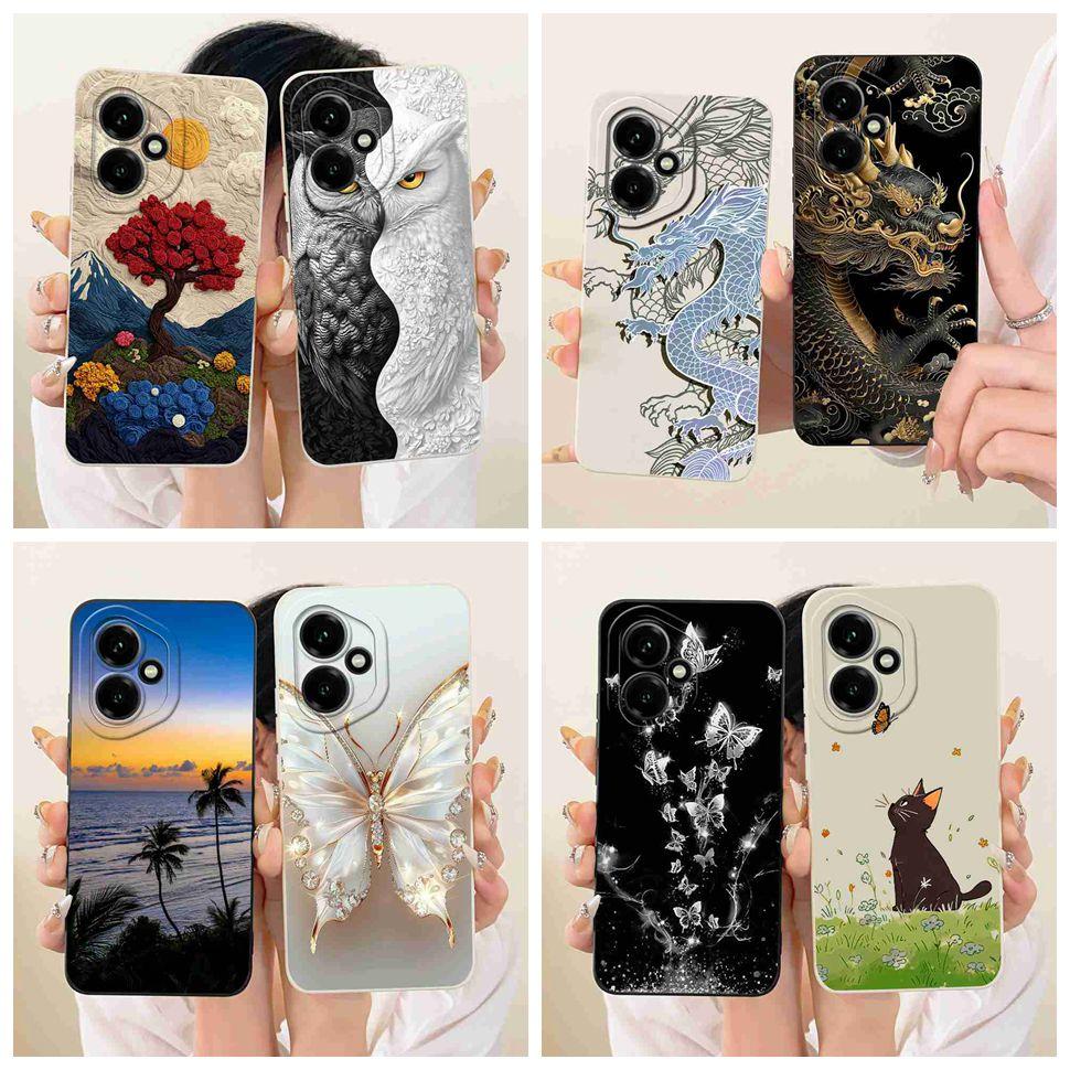 Casing For Honor400 Honor 400 5G Pretty Butterfly Dragon Silicone Soft Phone Case For Honor 400 DNY-NX9 Shockproof Back Cover