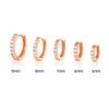 Cao Shi Korean Zircon Diamond Earrings - Simple, Fresh, Round Ear Buckle for Women