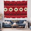 Red EthnicInspired Geometric Tapestry  Stylish Wall Hanging for Bedroom Decoration