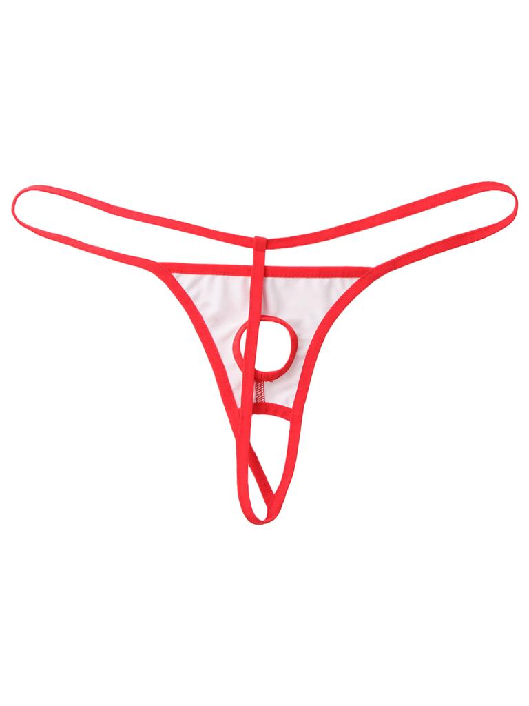 Menn Undertøy Patent Leather Thong Bikini Jock Straps Undertøy