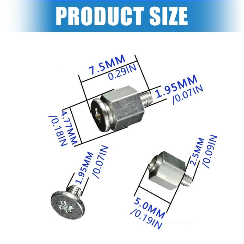 M.2 Solid states Drive Screw 2Set/18pcs Durability Hardware Tool Including AntiVibration Clip Motherboard Fixing Screws