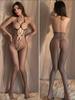 Bas pour femmes Collants sexy Body Teddy Chaussettes pour femmes Bodystocking Lingerie résille Porno Poitrine révélatrice Entrejambe ouvert Sous-vêtements