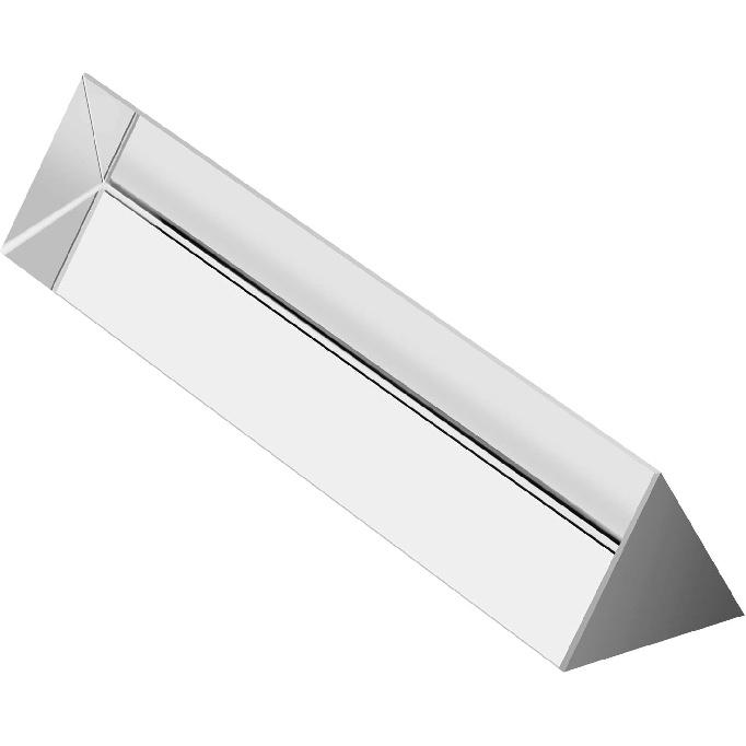 Coitak 6 Inch Optical Glass Triangular Prism, Crystal Triangular Prism for Teaching Light Spectrum Physics, Photo Photography Prism Tool