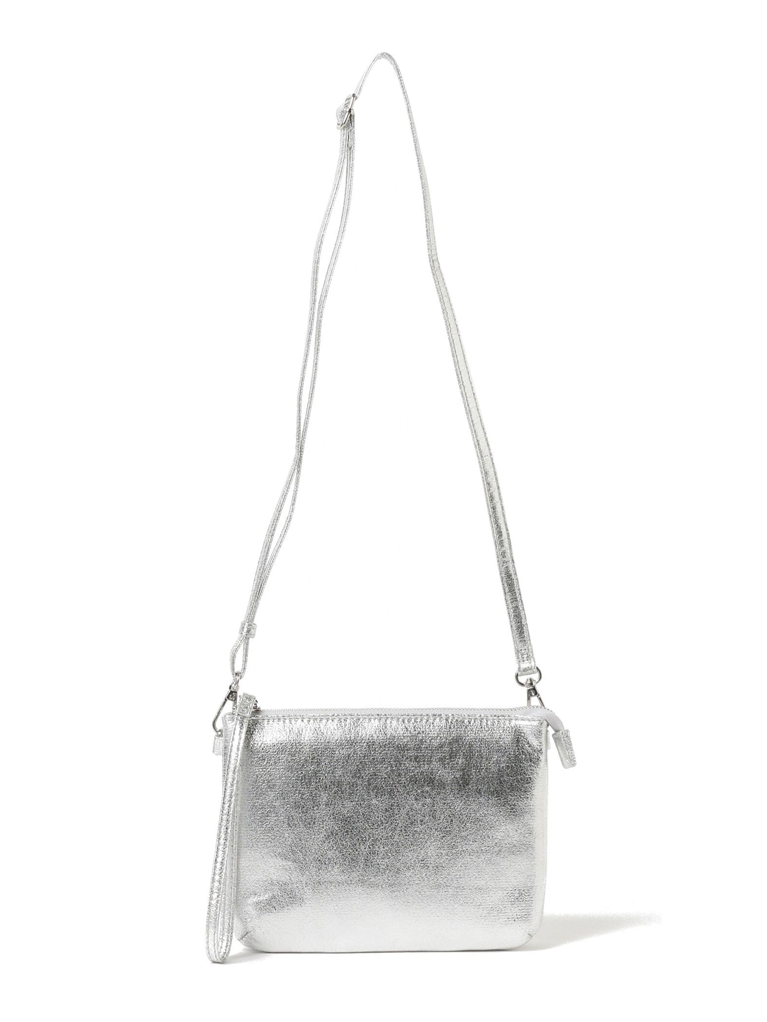 

B:MING LIFE STORE by BEAMS Leather Multi Shoulder Bag, Women s, Silver, One Size