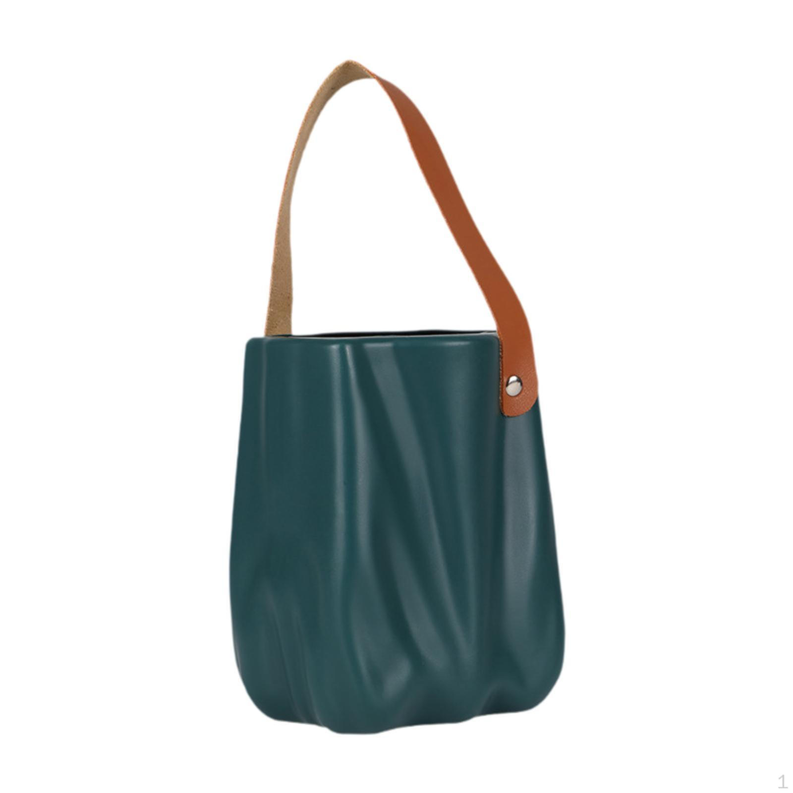 

Сумочка Ваза Центральная часть Украшение стола Подарок на день рождения Цветочная композиция Современная декоративная синий